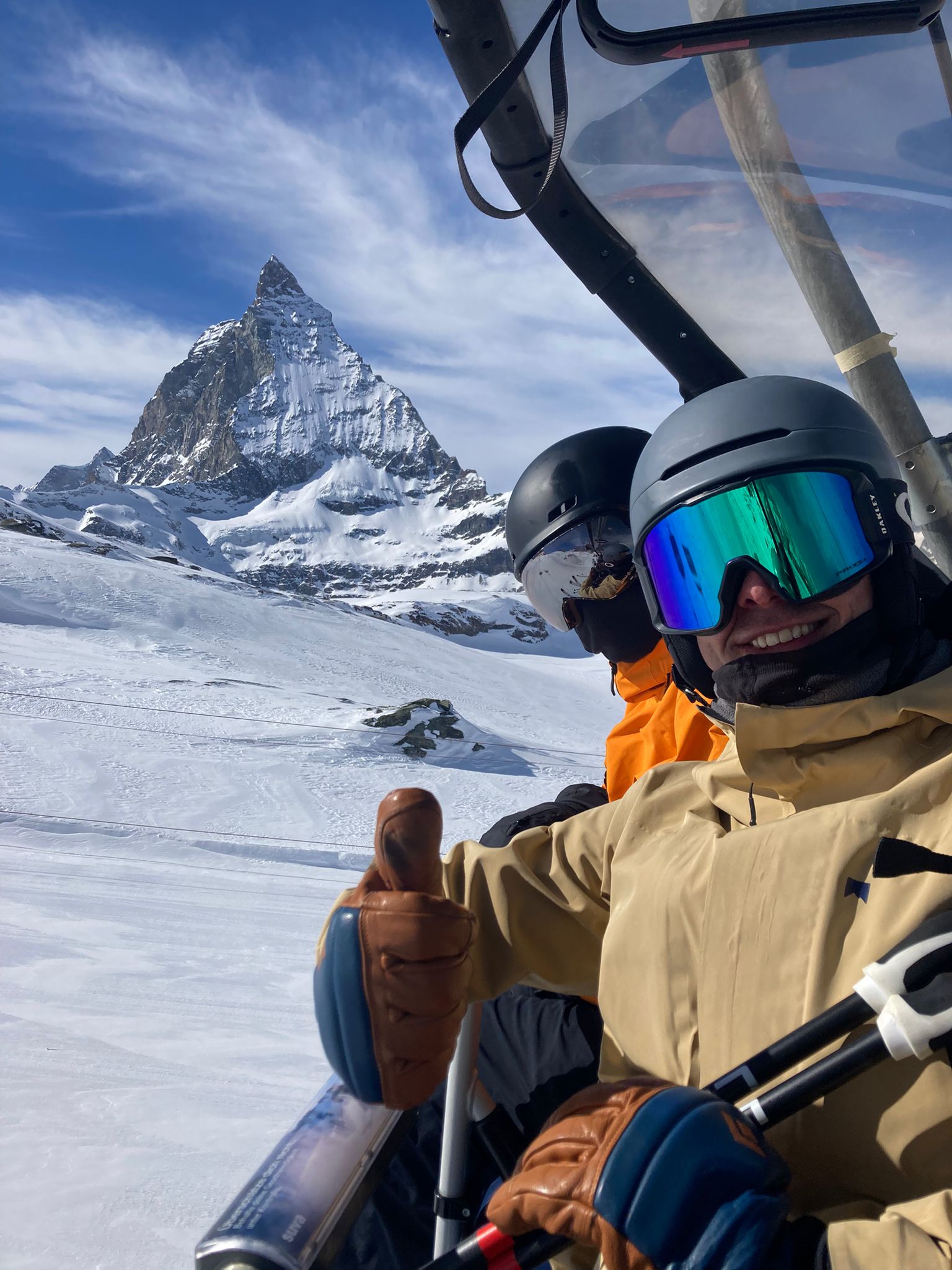 Skiing in the Swiss Alps